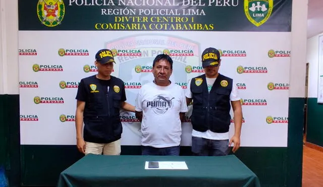 Policía Nacional detiene a delincuente tras robar cadena de oro/Foto: PNP