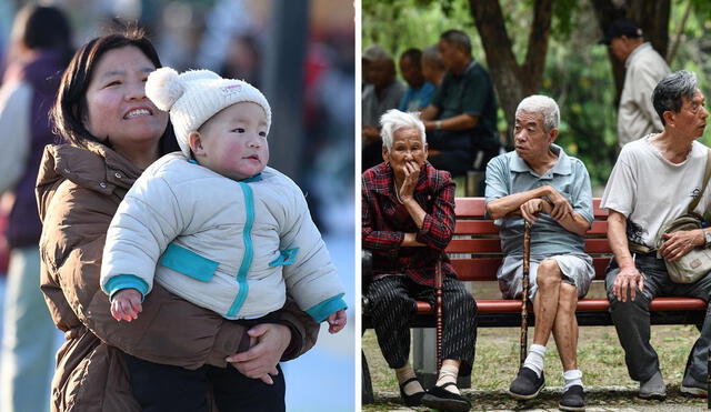 Aunque el gobierno chino permite ahora hasta tres hijos por familia y ofrece incentivos económicos, la tasa de fertilidad sigue cayendo, alcanzando apenas 1,09 hijos por mujer. Foto: AFP