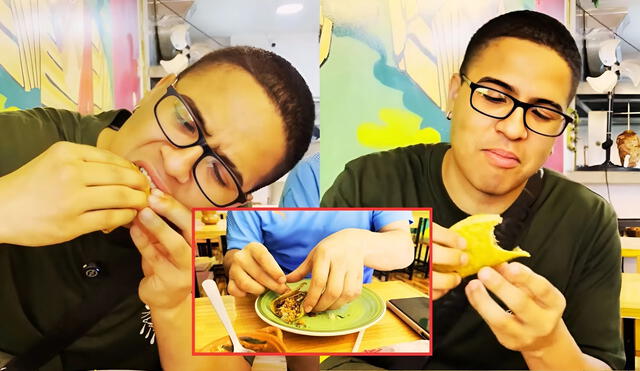 Su plato favorito fue el burrito mexicano. Foto: Canal de Youtube - Culca.r