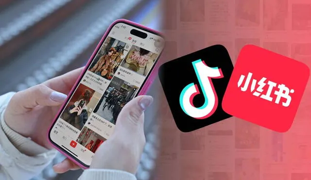 Usuarios de TikTok migran a RedNote en Estados Unidos. Foto: composición LR/ Tec News