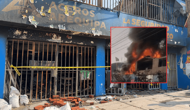 Incendio en local fue atendido por más de 10 unidades de bomberos. Foto: Grecia Infante - La República