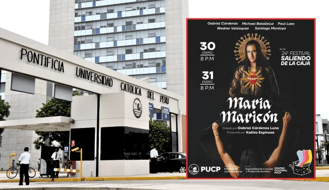 La PUCP reprogramó el 24° Festival Saliendo de la Caja para marzo tras la controversia generada por la obra "María Maricón". El Mincul había solicitado su censura. | Composición LR.