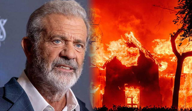 Mel Gibson perdió su casa en Malibú por los incendios en Los Ángeles. Foto: composición LR