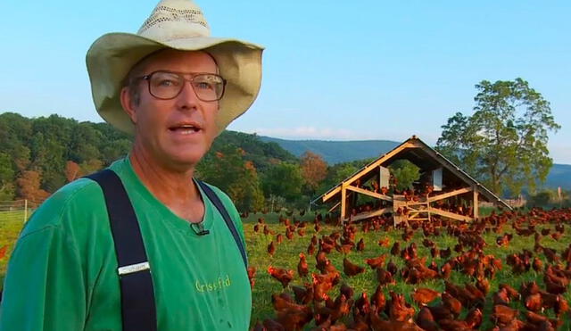 Joel Salatin, el granjero que cambio su vida ahorrando en Estados Unidos. Foto: CNN