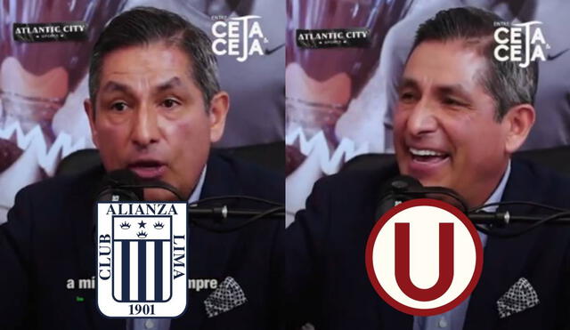 ¿Es de Alianza Lima o Universitario? Winston Reátegui tuvo peculiar respuesta sobre su hinchaje. Foto: composición LR/captura de YouTube/'Entre ceja y ceja'