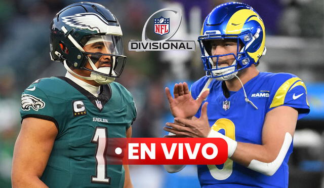 El encuentro de Eagles vs Rams definirá al segundo finalista de la Conferencia NFC. Foto: composición LR / AFP