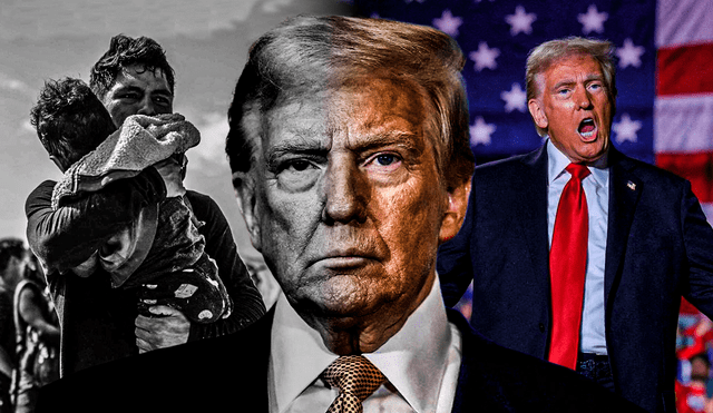 La visión sobre la presencia de migrantes en Estados Unidos por parte de Donal Trump va más allá de la seguridad nacional. Foto: Composición LR/CNN/AFP.