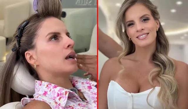 Alejandra Baigorria en prueba de maquillaje y peinado para su boda. Foto: Instagram