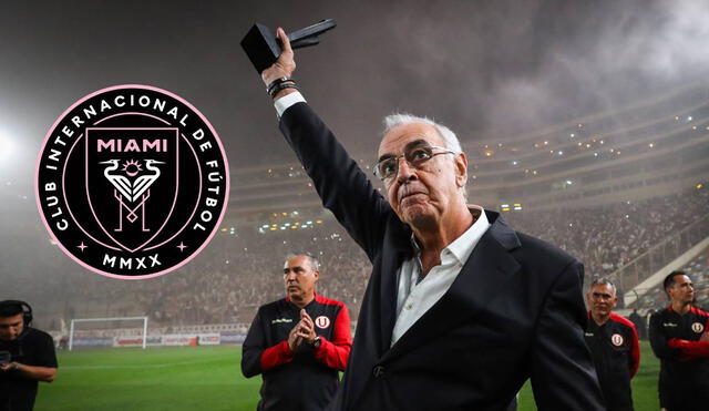 Jorge Fossati salió campeón con Universitario en 2023 y podría volver al Monumental para ver el partido ante Inter Miami. Foto: composición LR/Universitario/X