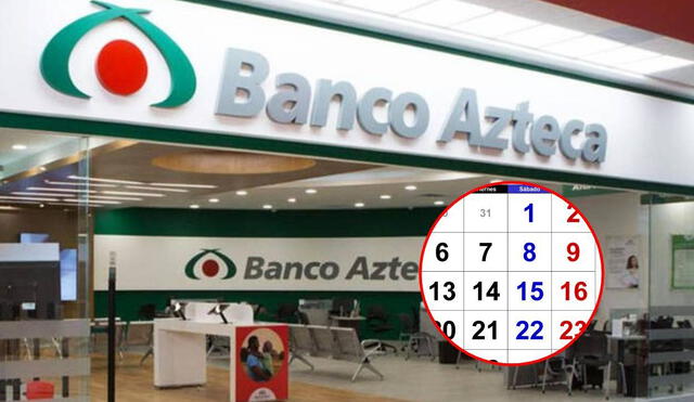 La CNBV ha confirmado el calendario de cierres bancarios del 2025 en México. Foto: composición LR/Banco Azteca/Calendarpedia