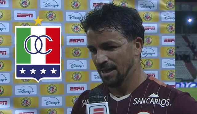 Gabriel Costa ingresó en el segundo tiempo del Universitario vs Once Caldas. Foto: composición LR/captura de ESPN