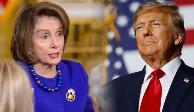 Nancy Pelosi es una de las principales opositoras de Trump. Foto: composición LR/EFE/Donald Trump