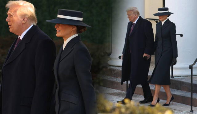 Melania Trump sorprende con look oscuro previo a la investidura | Foto: Lr/AFP