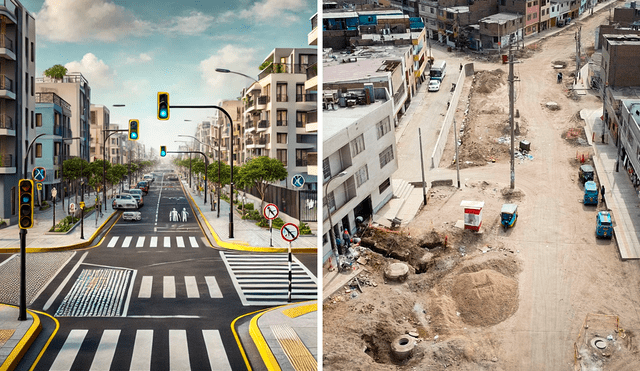 Obra en San Martín de Porres fue cuestionada por retrasos. Foto: composición de Gerson Cardoso/La República/MML/IA