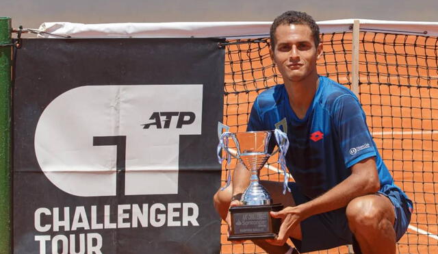 Juan Pablo Varillas disputó cinco partidos en el Challenger de Buenos Aires y solo cedió un set, en su debut contra el boliviano Juan Carlos Prado. Foto: Asociación Argentina de Tenis