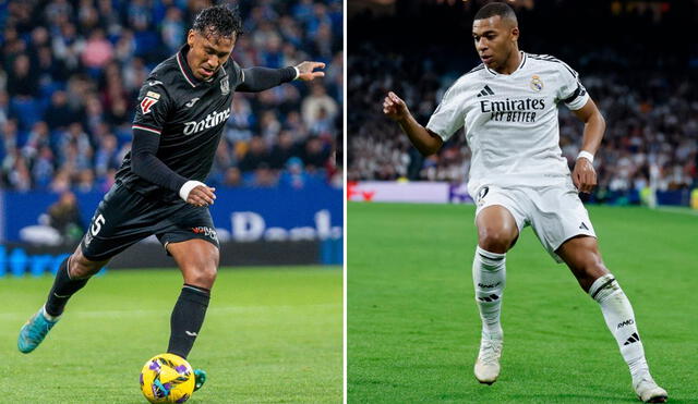 Renato Tapia y Kylian Mbappé ya han jugado entre sí con sus clubes. Foto: composición de LR/CD Leganés/AFP