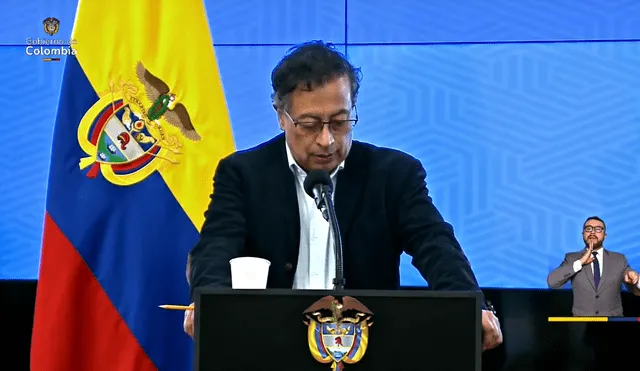 Gustavo Petro cuestionó la falta de información de las autoridades sobre el avance del ELN. Foto: captura de video/X/Presidencia de Colombia.