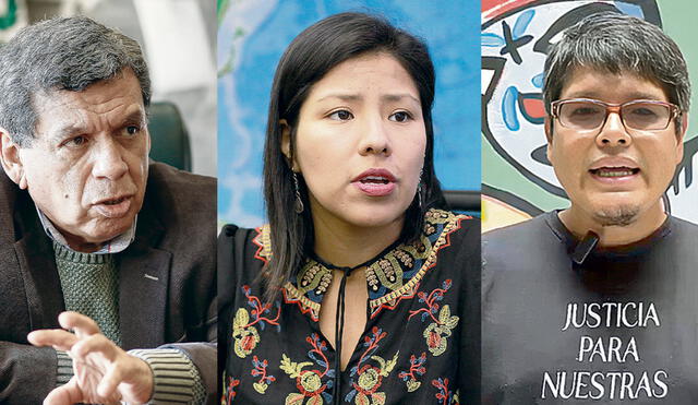 Hernando Cevallos (MUP), Indira Huilca (Colectivo En movimiento), Enver León (Nuevo Perú) opinan sobre un posible frente izquierdista.