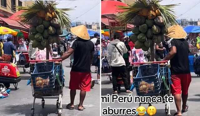 "Solo pasa en Perú", reaccionaron usuarios. Foto: composición LR/ TikTok