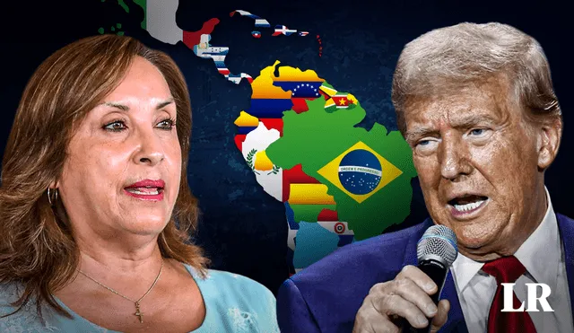 Dina Boluarte comentó que hay "esperanza" de América Latina con el gobierno de Trump. Foto: composición LR / difusión