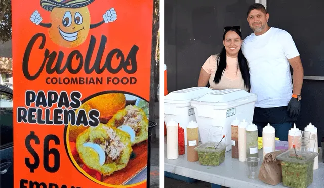 Alexander Hernández, oriundo de Santander, encontró en los fritos colombianos una buena forma de negocio. Foto: composición LR/Instagram de Criollos Colombian Food