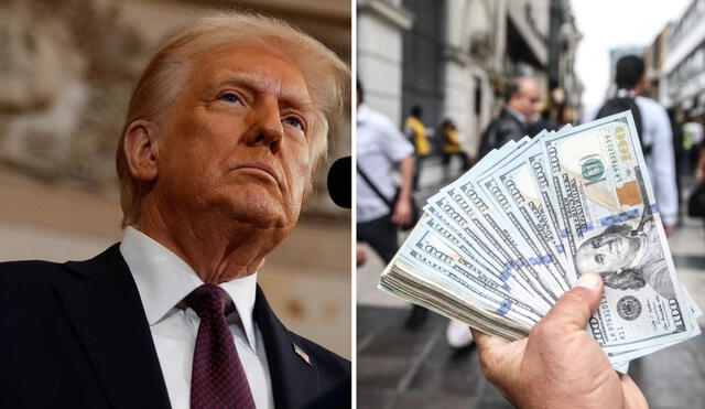 El dólar se movería entre S/ 3,70 y S/ 3,75, para luego retomar una presión alcista si se confirman las tasas arancelarias anunciadas por Trump. Foto: composición LR/RTVE/Andina