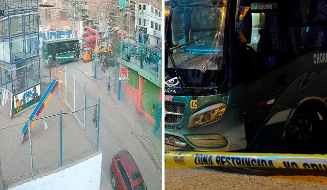 La menor y su madre se disponían a descender del bus durante el ataque. Foto: composición LR