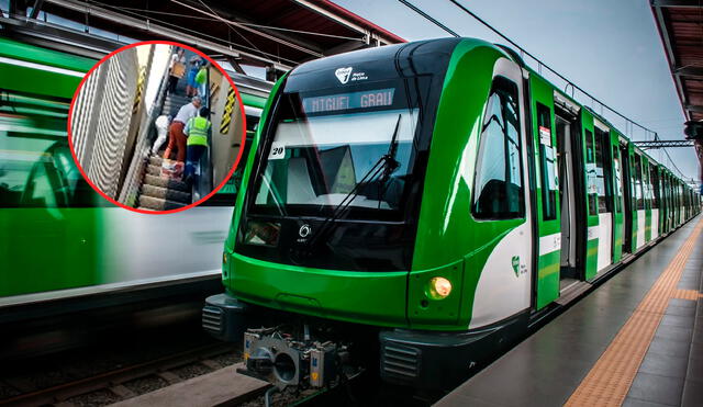 Menor que quedó atrapado en la escalera eléctrica de la Línea 1 no perderá la mano/Composición LR