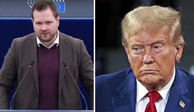 El eurodiputado Anders Vistisen generó polémica al expresar su rechazo a la propuesta de Donald Trump de adquirir Groenlandia. Foto: composición LR/Parlamento Europeo/AFP