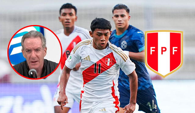 Eddie Fleischman criticó con dureza a la FPF tras el amargo debut de Perú en el Sudamericano Sub-20. Foto: composición LR/La Bicolor/X/captura de YouTube/'Full deporte'