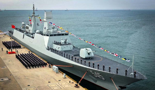 China avanza en la modernización de su flota naval con la incorporación de la fragata Tipo 054B, diseñada para fortalecer su presencia en el Mar de China Meridional. Foto: Xinhua