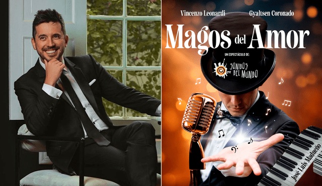 ‘Magos del amor’ contará con la dirección musical del pianista Jose Luis Madueño y la magia de Jesús Alzamora. Fotos: difusión