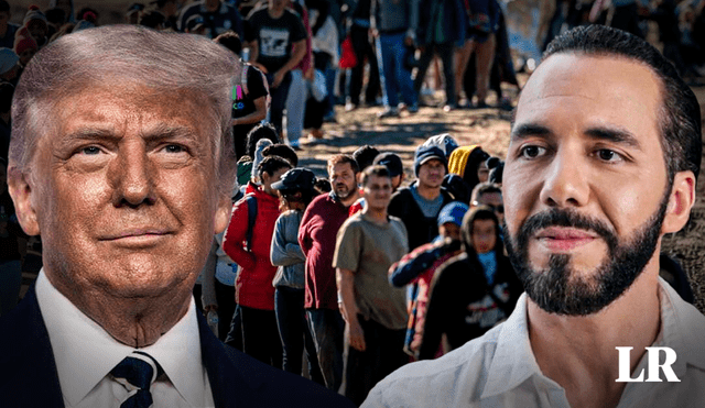 Donald Trump y Nayib Bukele mantuvieron un diálogo para abordar temas prioritarios entre ambos países. Foto: Composición LR/Jazmin Ceras