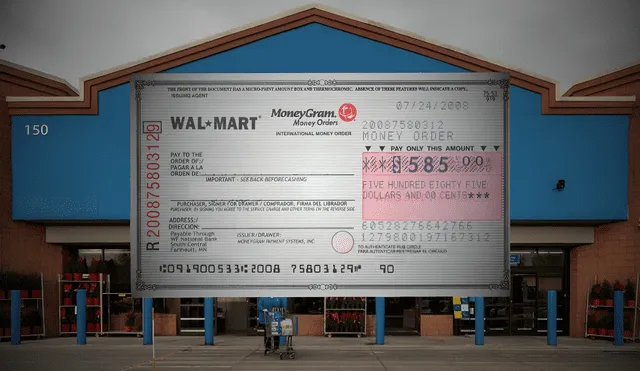 El costo de una money order en Walmart varía según la tienda. Foto: composición LR/difusión