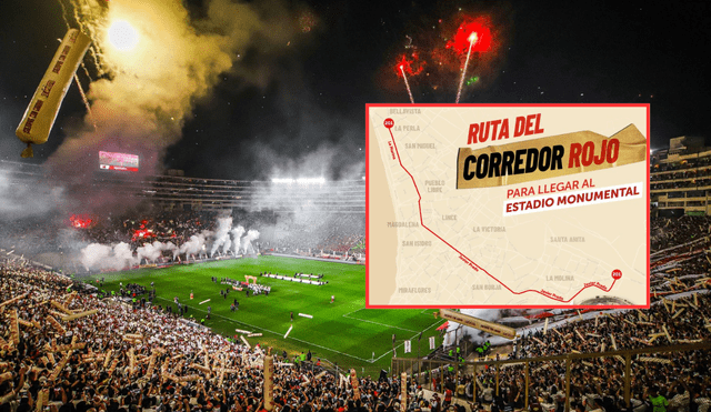 Conoce cómo recorrerá el Corredor Rojo hasta el Estadio Monumental. Foto: Andina/ATU