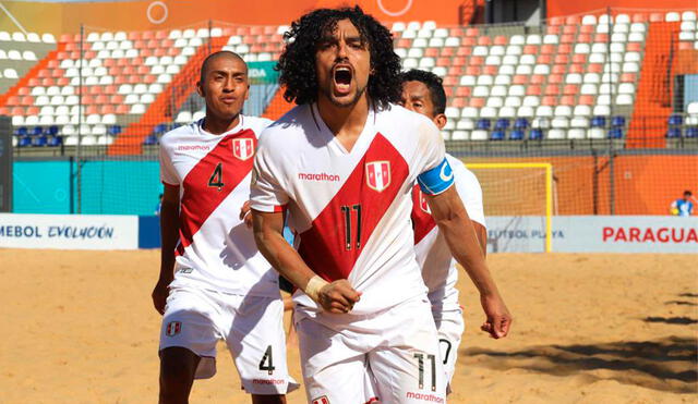 Billy Velezmoro es capitán de la selección peruana de fútbol playa. Foto: La Bicolor/X