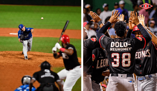 Licey y Escogido empataban la serie por 2-2. Foto: composición LR/Licey/Escogido