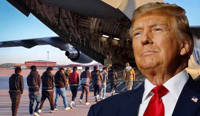 Estados Unidos muestra las primeras deportaciones de Donald Trump. Foto: composición LR/ CNN