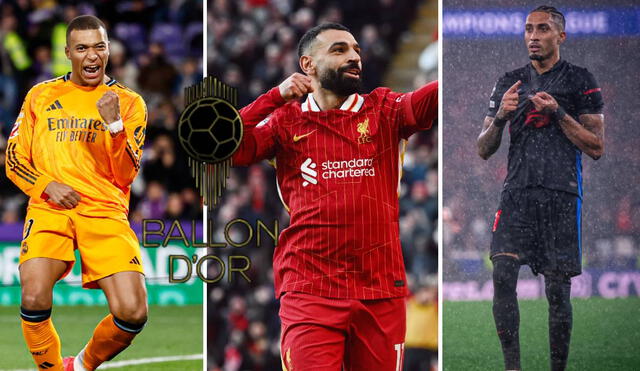 Mbappé, Salah y Raphinha están teniendo grandes temporadas con sus clubes. Foto: composición GLR