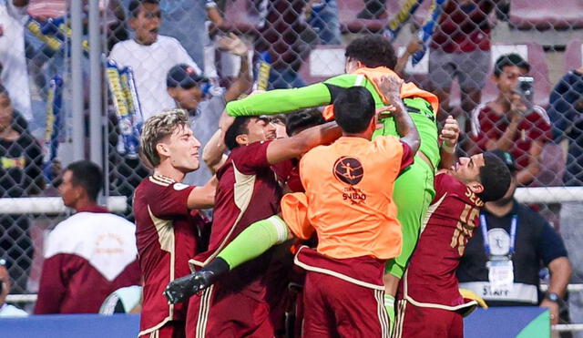 Venezuela goleó 4-0 a Perú en el Sudamericano Sub-20. Foto: Conmebol/X