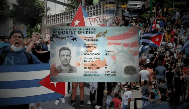 Los inmigrantes cubanos pueden ampararse bajo la Ley de Ajuste Cubano para tener la Green Card en Estados Unidos. Foto: composición LR/difusión