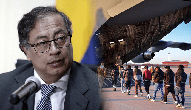 Gustavo Petro envía el avión presidencial para transportar a migrantes deportados. Foto: EFE