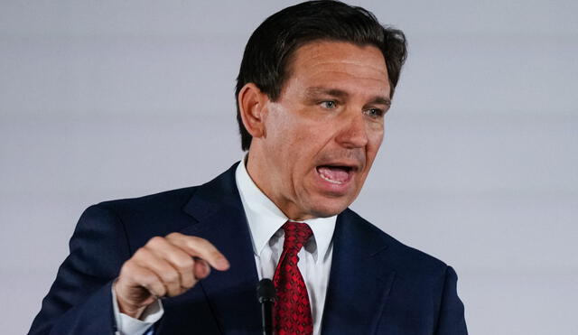 Ron DeSantis apoya a Trump en su política de deportaciones masivas. Foto: AFP