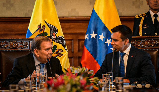 Durante la visita ea Ecuador, González Urrutia será galardonado por la Universidad de las Américas, en reconocimiento a su defensa de la democracia y libertad. Foto: AFP.