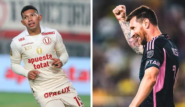 Edison Flores y Lionel Messi son las estrellas de Universitario e Inter Miami, respectivamente. Foto: composición LR/Universitario/Inter Miami/X