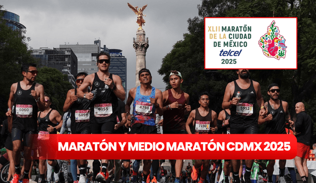 Miles de mexicanos se preparan con expectativa para participar en el Maratón y Medio Maratón CDMX 2025. Foto: composición LR / Chilango X