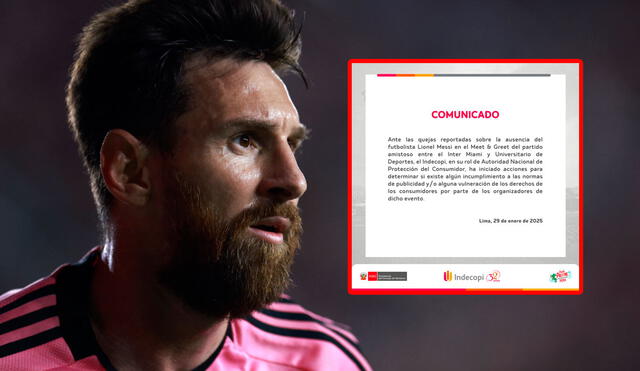 Lionel Messi no estuvo presente en el Meet & Greed que realizó la productora que trajo al Inter Miami a Perú. Foto: composición GLR