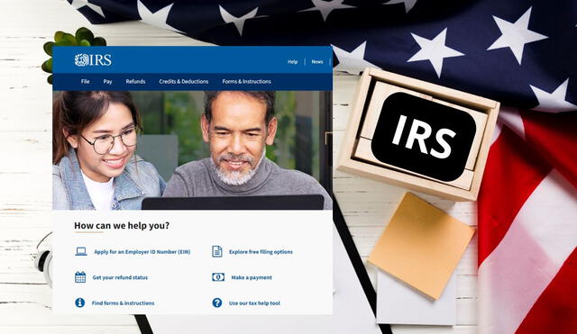 Los contribuyentes en Estados Unidos deben ingresar a la plataforma “Where’s My Refund?” en la web oficial del IRS. Foto: Composición LR/Freepik/IRS