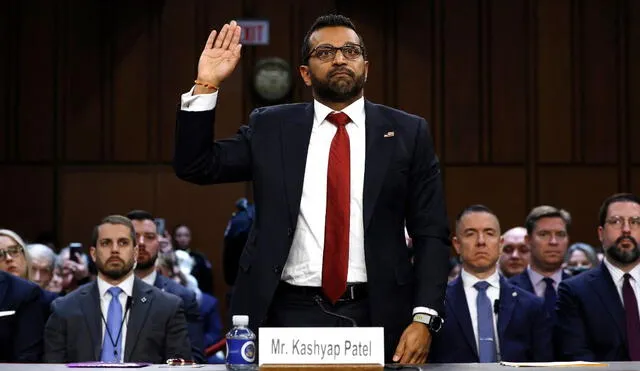 Kash Patel disputa el alto cargo al FBI junto al fiscal general de Missouri, Andrew Bailey. Foto: AFP