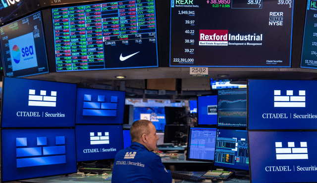 Bolsa de Valores de Nueva York. Foto: AFP.